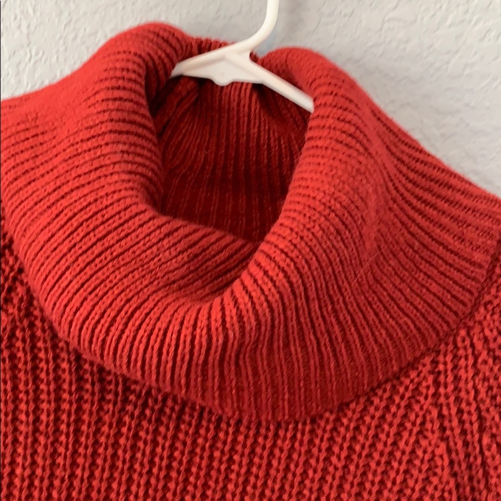 Red Turtle Neck Sweater - Picture 2 of 3
